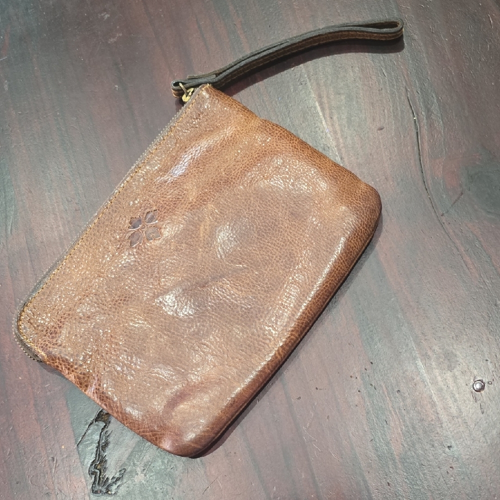 Brown Leather Men's Clutch